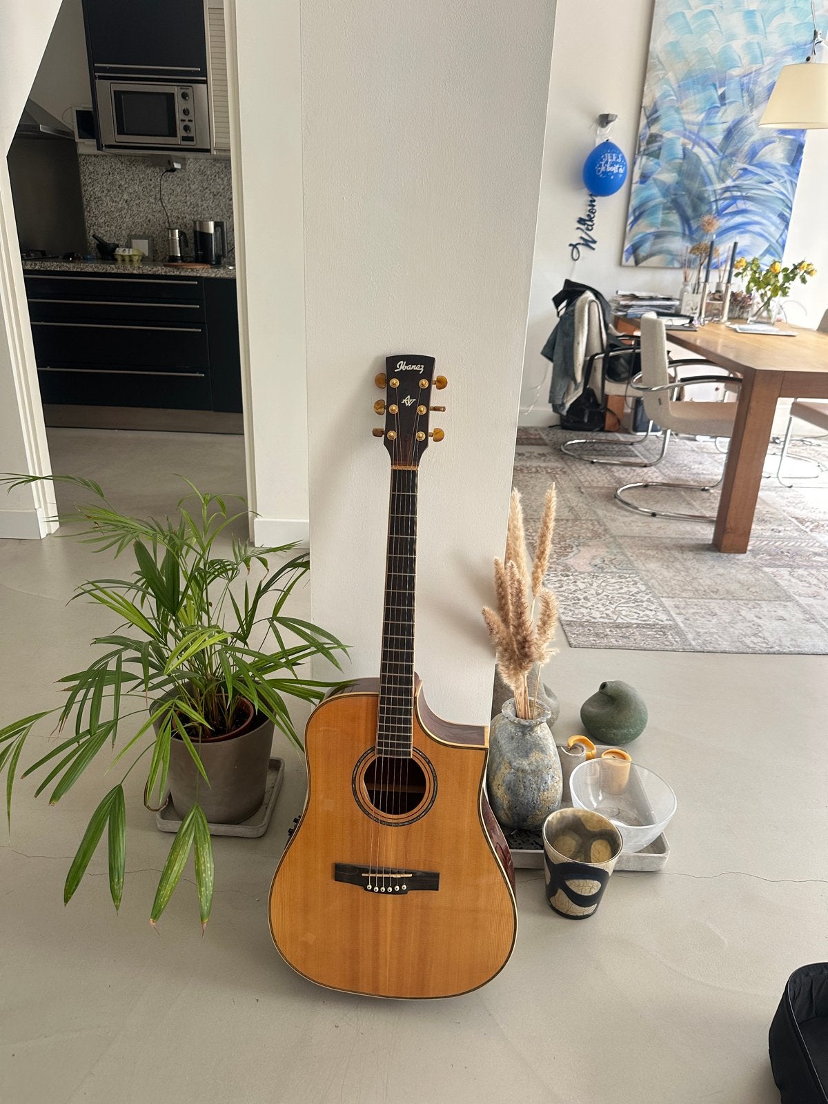 Ibanez AWS1000 Westerngitaar met element en gigbag, Ophalen, Gebruikt, Western- of Steelstringgitaar, Met (piezo-)element