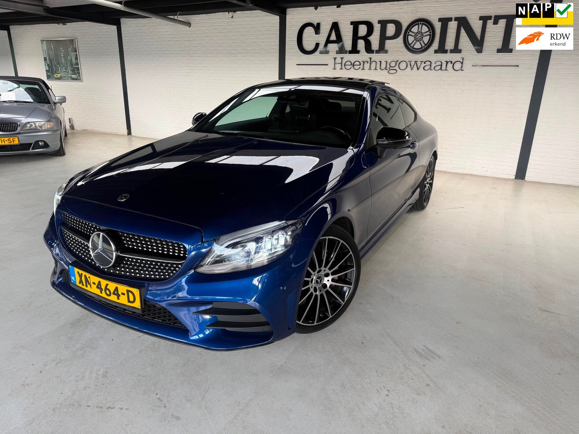 Mercedes-Benz C-klasse Coupé 200 AMG Premium Plus Pack 2019, Auto's, Automaat, Euro 6, 4 cilinders, Leder en Stof
