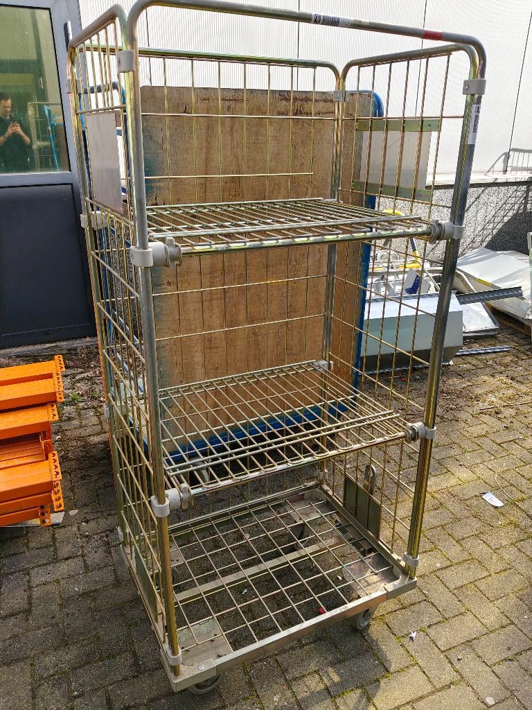 Rolcontainers, Doe-het-zelf en Verbouw, Transportwagens, Gebruikt, Transportkar, 100 liter of meer, Ophalen