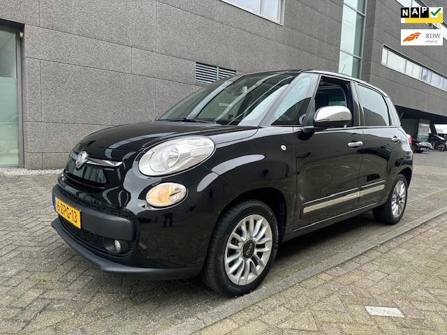 Fiat 500 L 0.9 TwinAir Lounge CLIMAT BJ 2-2015 APK 3-2027, Auto's, Gebruikt, Euro 6, Zwart, Origineel Nederlands