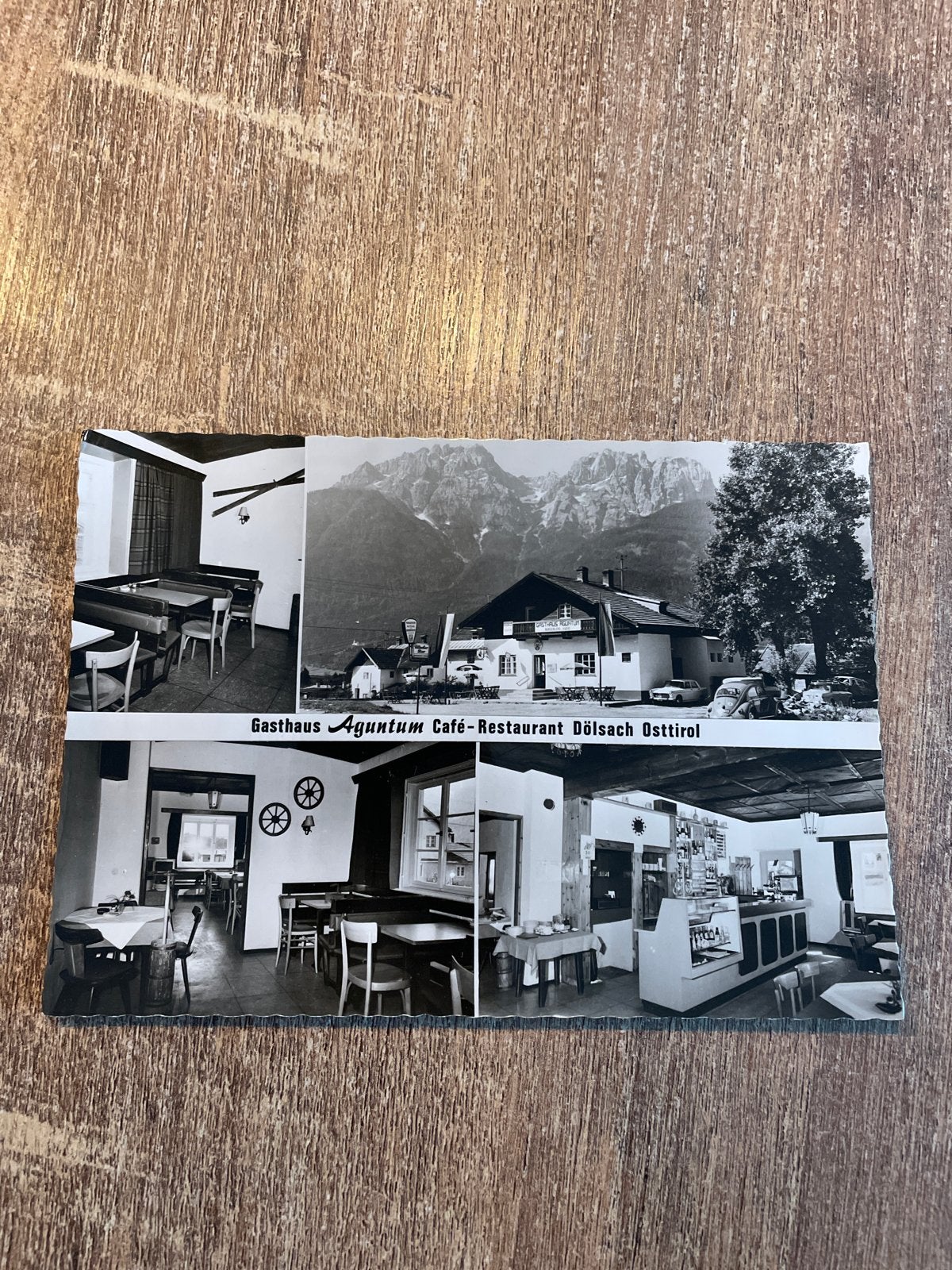 Ansichtkaart Gasthaus Aguntum Café-Restaurant Dölsach Osttir, Ophalen of Verzenden, 1960 tot 1980, Ongelopen, Oostenrijk