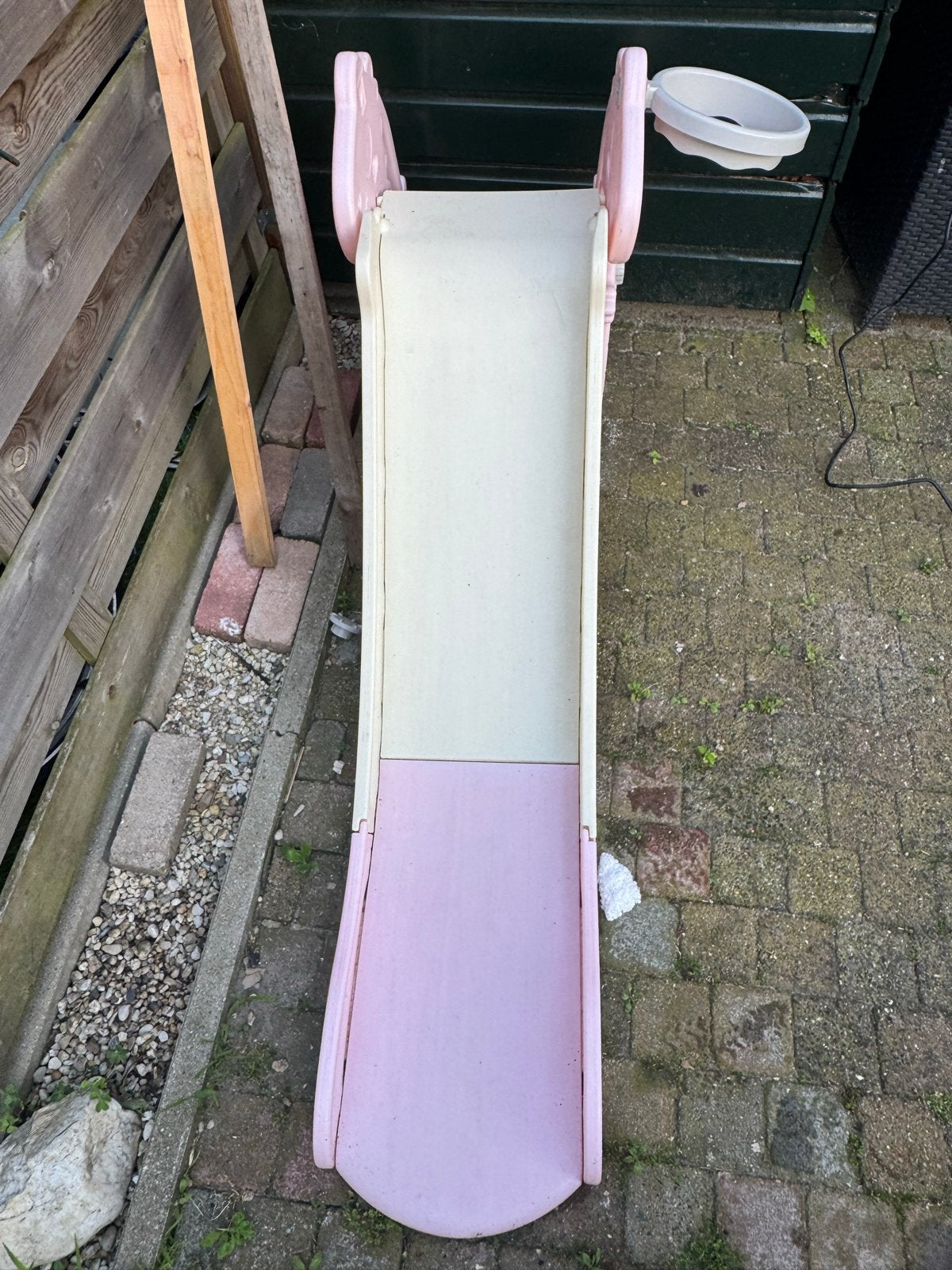 Roze glijbaan voor kinderen, Ophalen, Gebruikt, Glijbaan