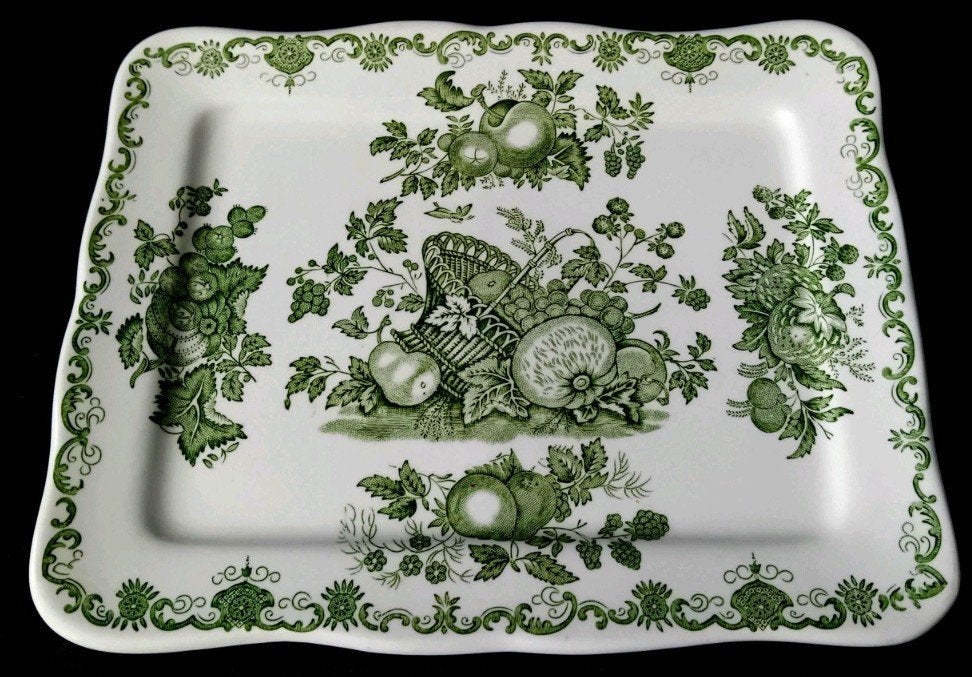 Vintage Masons "Fruit Basket" serveerschaal, Ophalen of Verzenden