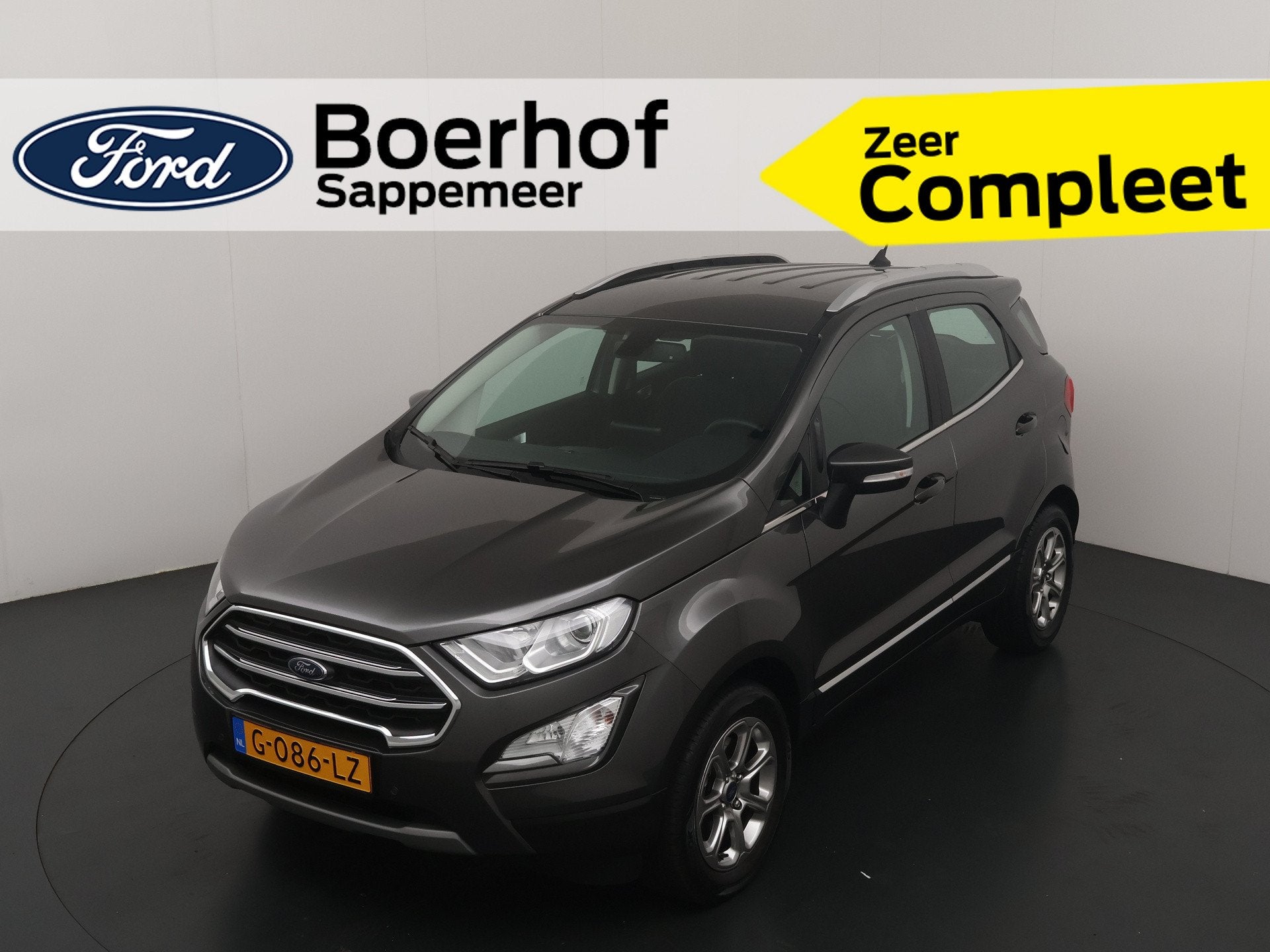 Ford EcoSport EcoBoost Titanium Nw geleverd | Afn. trekhaak, Dealer onderhouden, 125 pk, Gebruikt, Ecosport