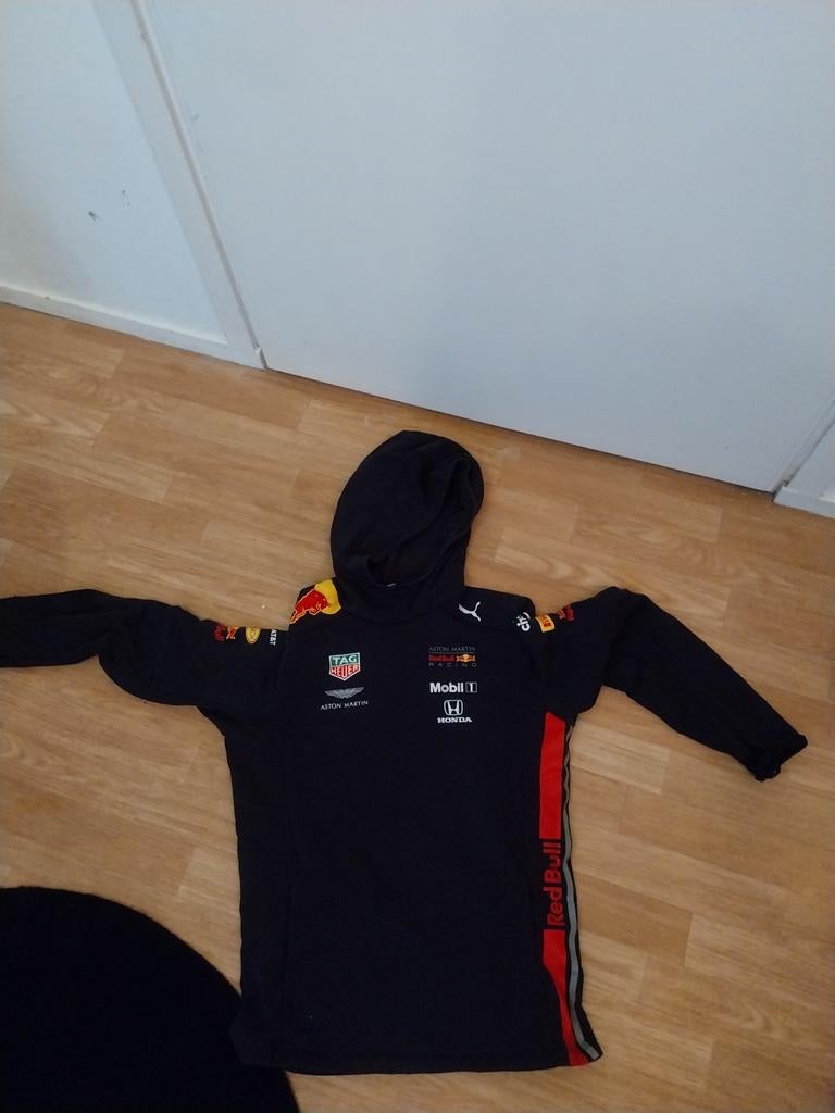 Red Bull Racing Trui - Zwart met logo's, Kleding | Heren, Truien en Vesten, Zwart, Overige maten, Ophalen of Verzenden, Gedragen