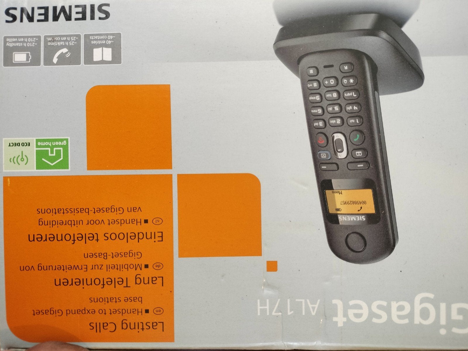 Siemens Gigaset AL17H Draadloze Telefoon - Nieuw in Doos, Ophalen of Verzenden, Nieuw, 1 handset, Stralingsarm