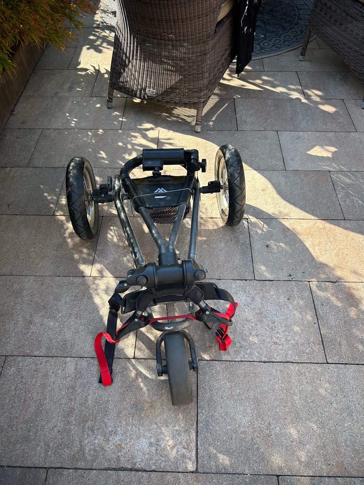 Golftrolley met Paraplubouder, Ophalen, Gebruikt, Golfkar