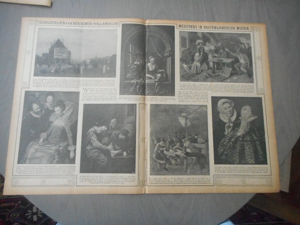Schilderijen. Hollandse meesters in buitenland. 1919., Ophalen of Verzenden, Voor 1920, Nederland, Knipsel(s)