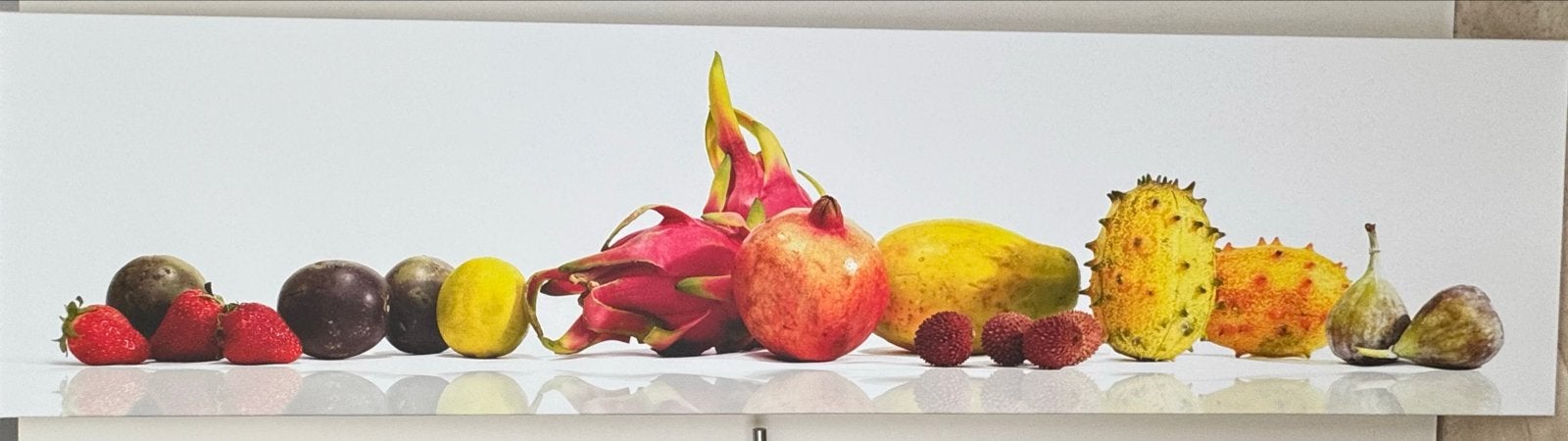 Schilderij met Exotisch Fruit - 200x50 cm, Ophalen, 50 – 75, 125 cm of meer, Zo goed als nieuw