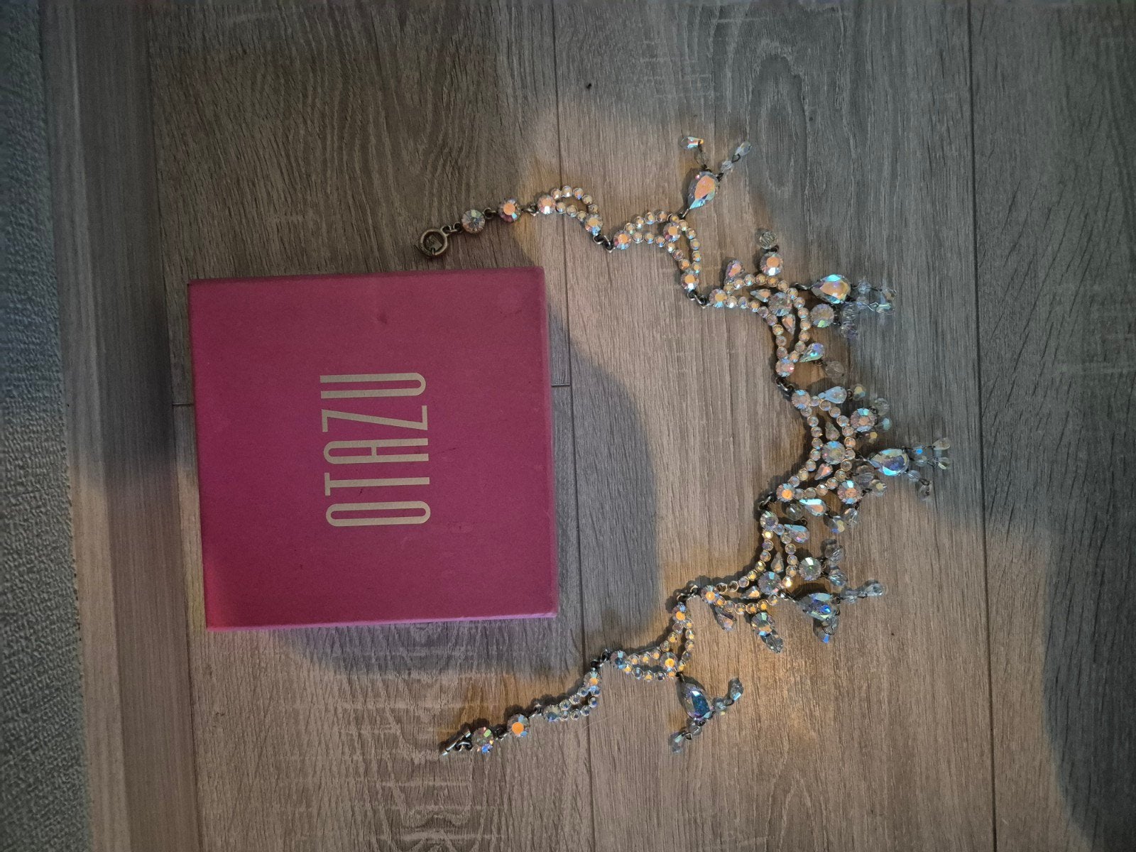 Otazu ketting Swarovski kristal, Sieraden, Tassen en Uiterlijk, Kettingen, Ophalen of Verzenden, Zilver, Overige materialen