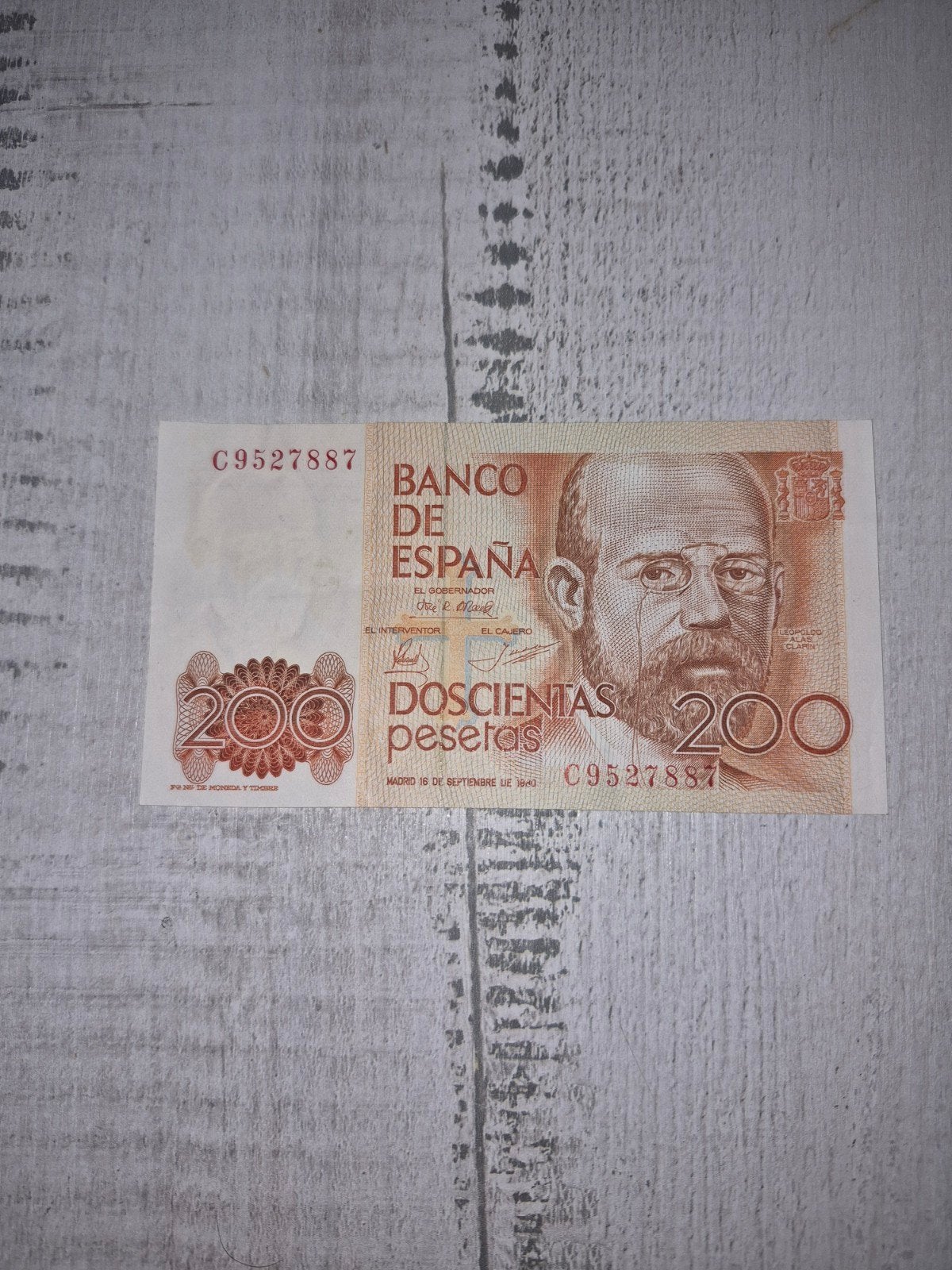 200 Pesetas Spaanse bankbiljet 1980, Ophalen of Verzenden, Overige landen, Losse munt