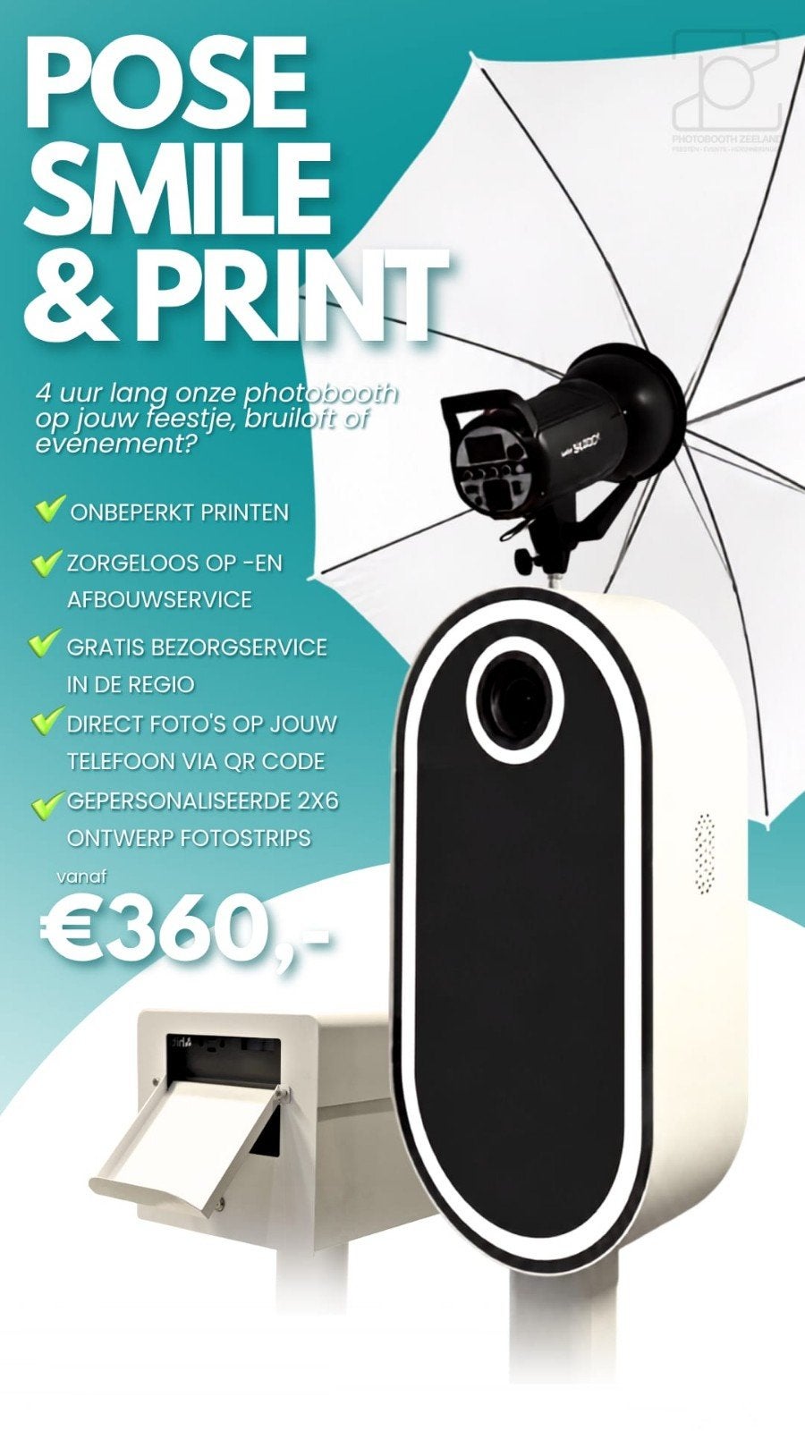 Photobooth in zeeland huren ?, Ophalen of Verzenden, Nieuw, Overige
