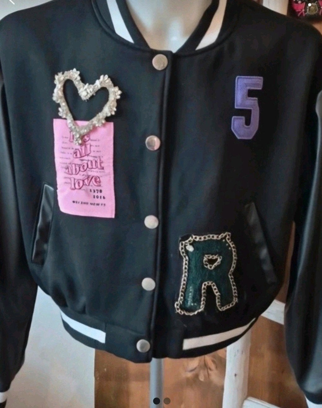 Baseball jack maat L, Zwart, Maat 42/44 (L), Ophalen of Verzenden, Onbekend