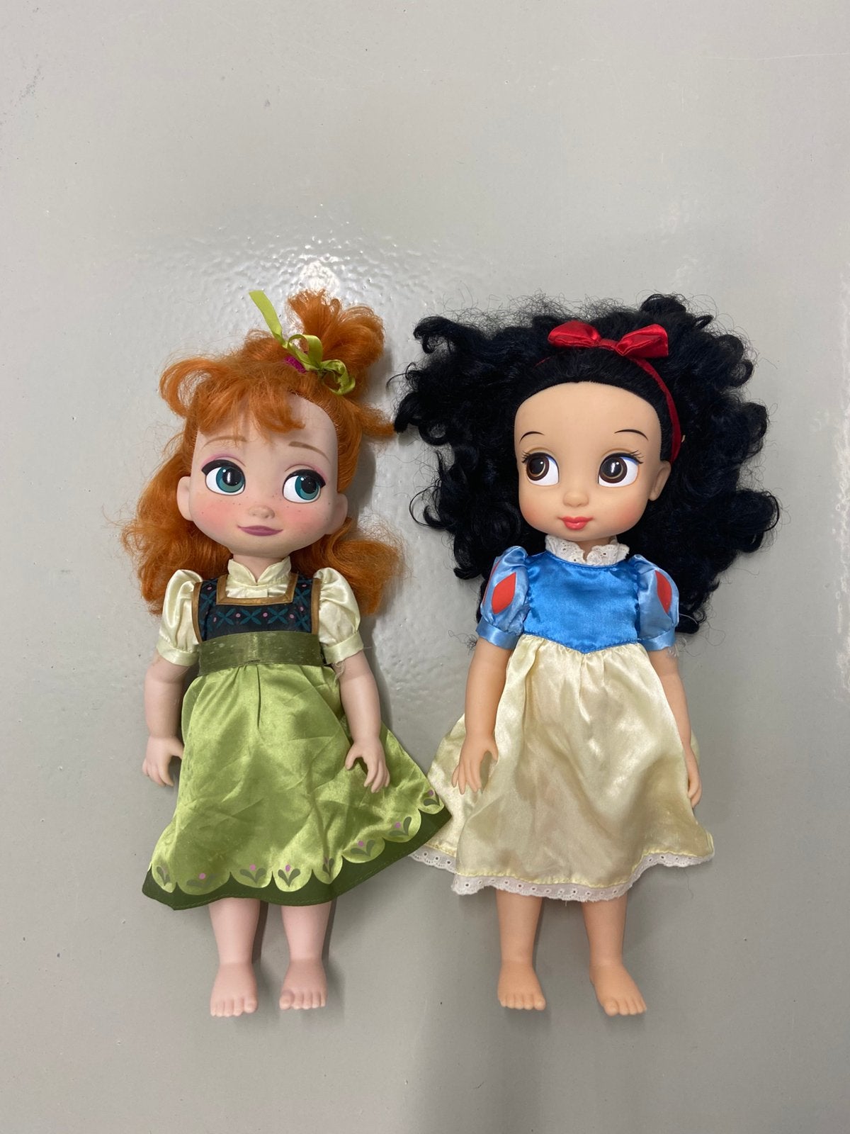 Disney poppen van Anna (Frozen) en Sneeuwwitje, Ophalen of Verzenden, Gebruikt, Pop