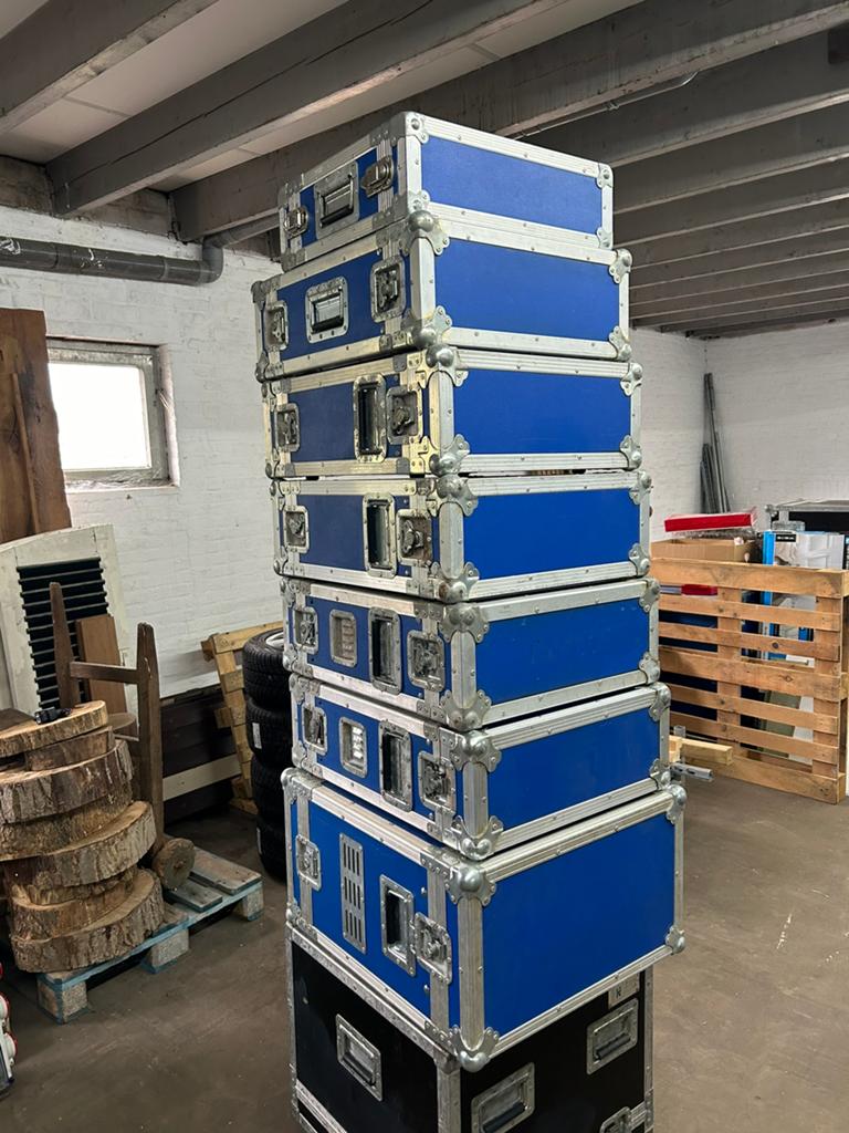Diverse 19” cases, Muziek en Instrumenten, Behuizingen en Koffers, Ophalen, Gebruikt, Speaker of Versterker, Flightcase