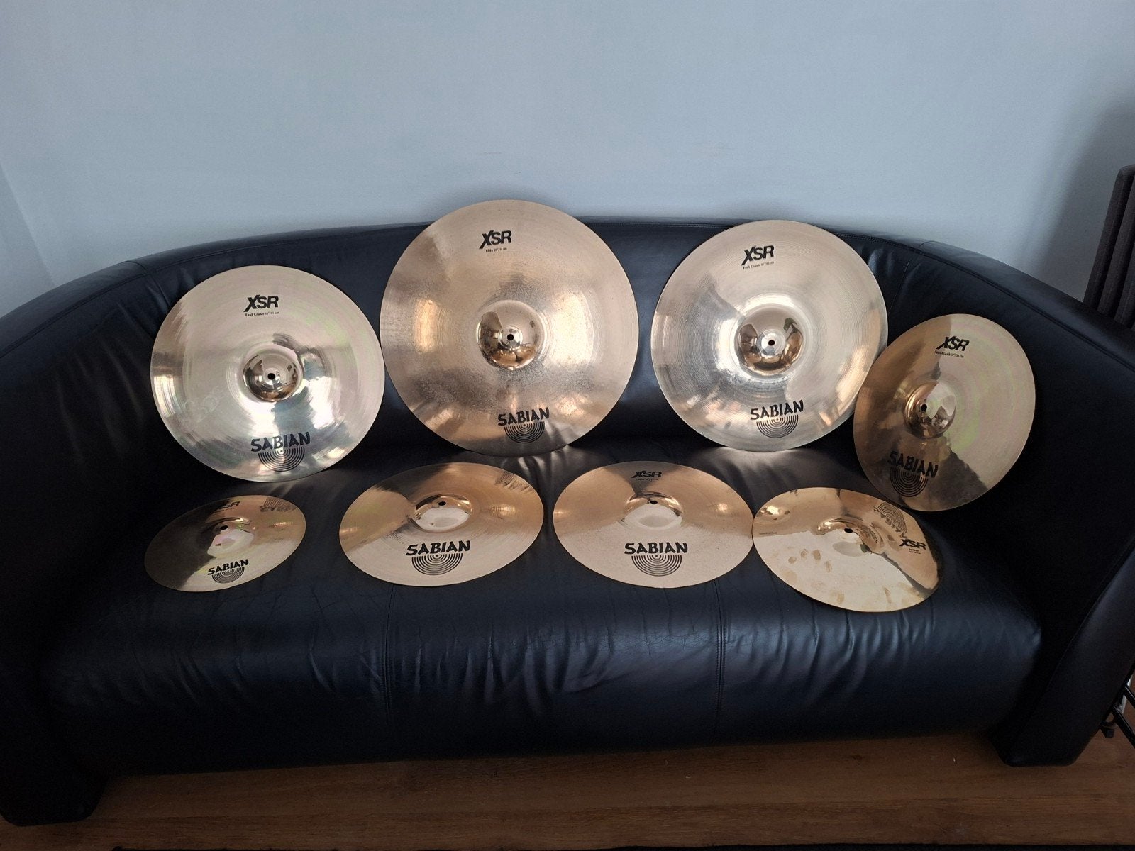 Sabian XSR bekken set ride crash hihat splash voor drumstel, Ophalen of Verzenden, Zo goed als nieuw, Drums of Percussie