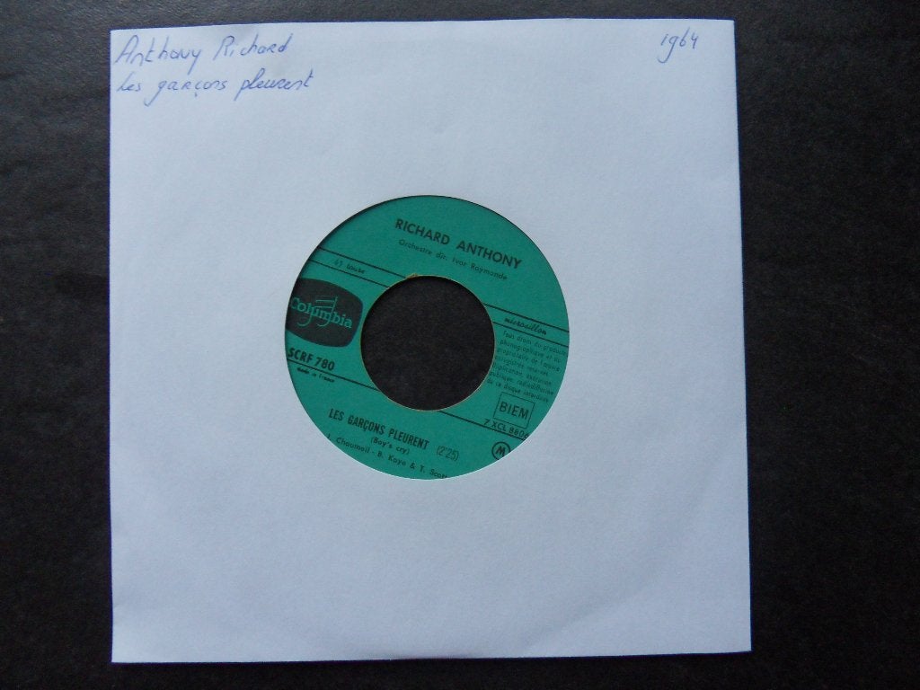 Richard Anthony - Les garcons pleurent, Ophalen of Verzenden, Gebruikt, Pop
