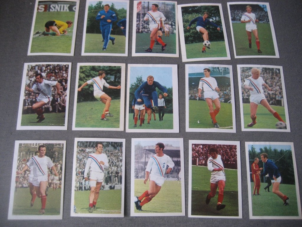psv voetbalplaatjes jaren 70, Ophalen of Verzenden, Gebruikt, PSV, Poster, Plaatje of Sticker