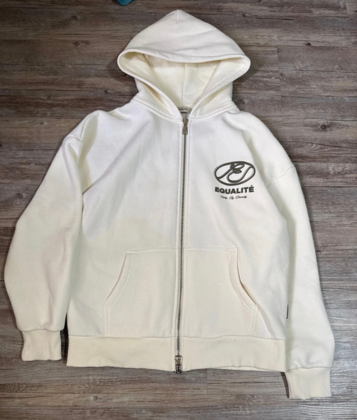 Equalite zipper, Ophalen of Verzenden, Zo goed als nieuw, Maat 46 (S) of kleiner, Beige