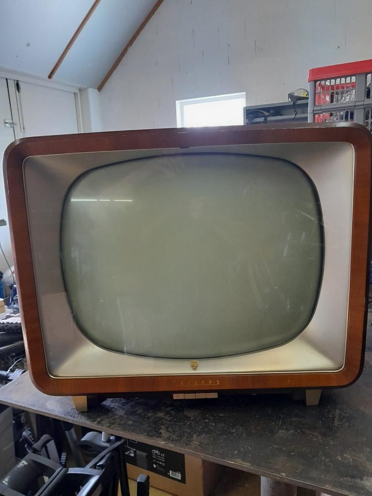 Vintage Philips zwartwit tv 1960, Audio, Tv en Foto, Vintage Televisies, Ophalen of Verzenden, Philips