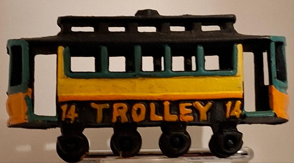 Trolley 14. Gietijzer. Handpainted.  18/9/5 cm., Ophalen, Zo goed als nieuw