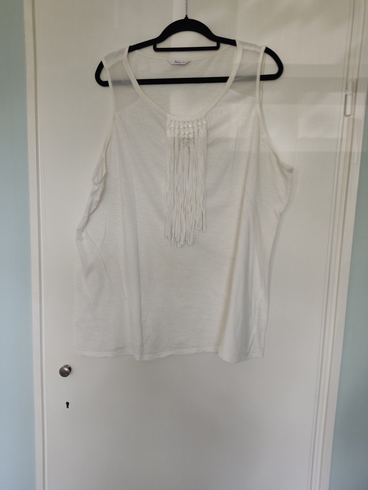 Miss Etam Ibiza top/ shirt maat gebroken wit 52, Miss Etam, Ophalen of Verzenden, Zo goed als nieuw
