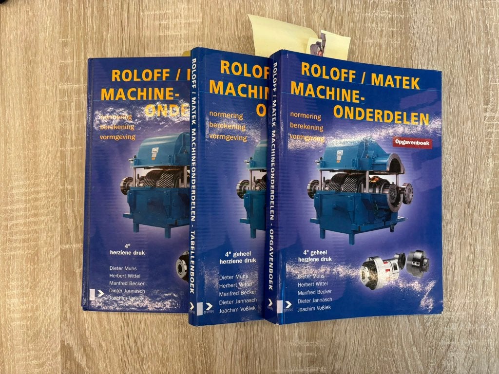 Roloff Matek Machineonderdelen - opgave, tabellen en theorie, Ophalen of Verzenden, Beta, Gelezen, HBO