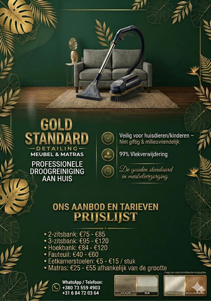 Professionele Meubelreiniging & Matrasreiniging aan Huis, Diensten en Vakmensen, Huishoudelijke hulp, Schoonmaken
