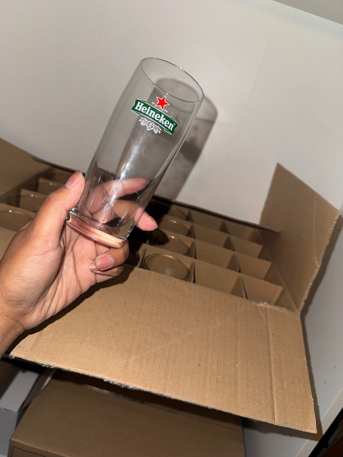 Heineken Ellipse Core Glazen - 25 cl (50 stuks), Ophalen, Nieuw, Overige merken, Glas