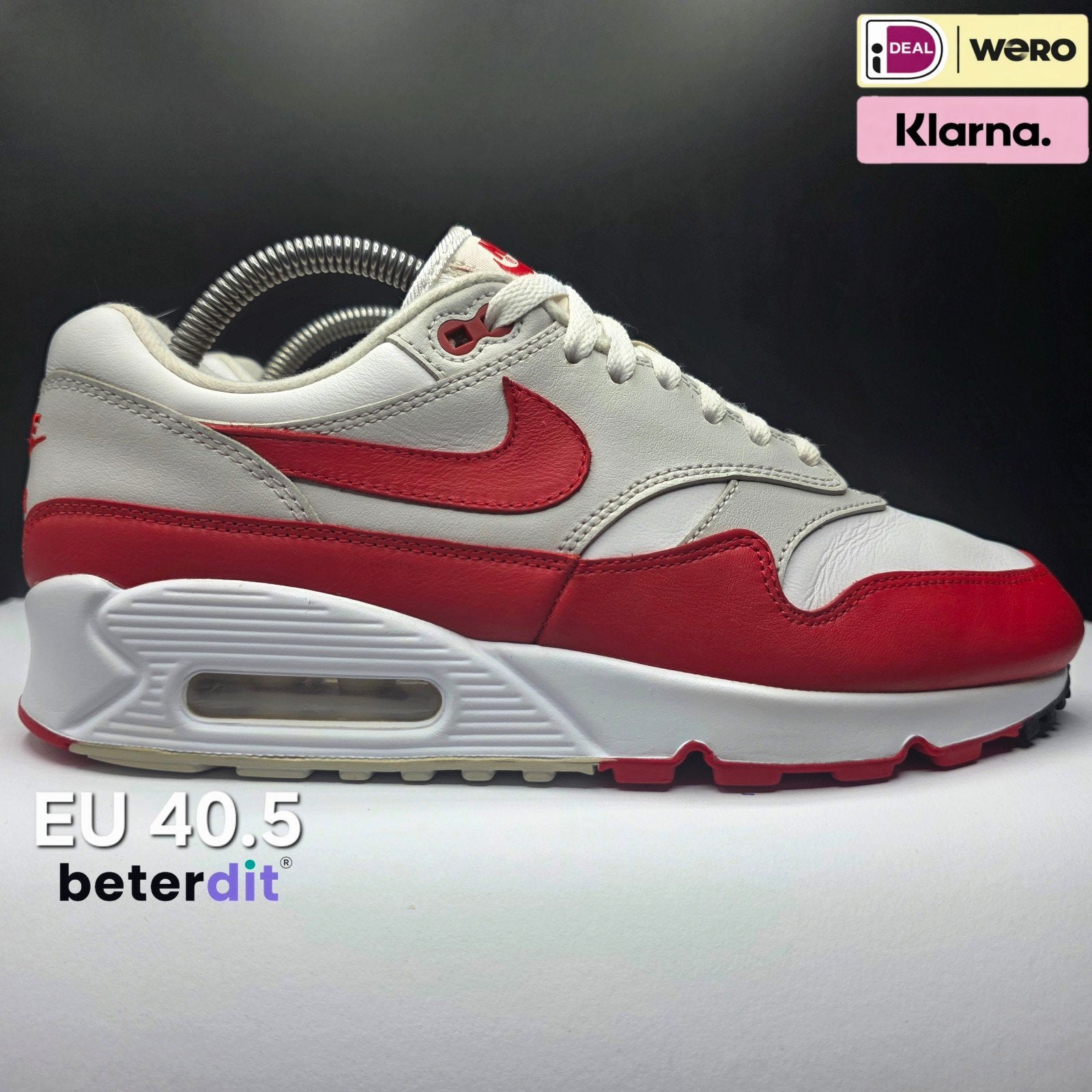 Nike Air Max 1/90 'White University Red'
Maat: 40.5, Ophalen of Verzenden, Nike, Nike, Nike air max