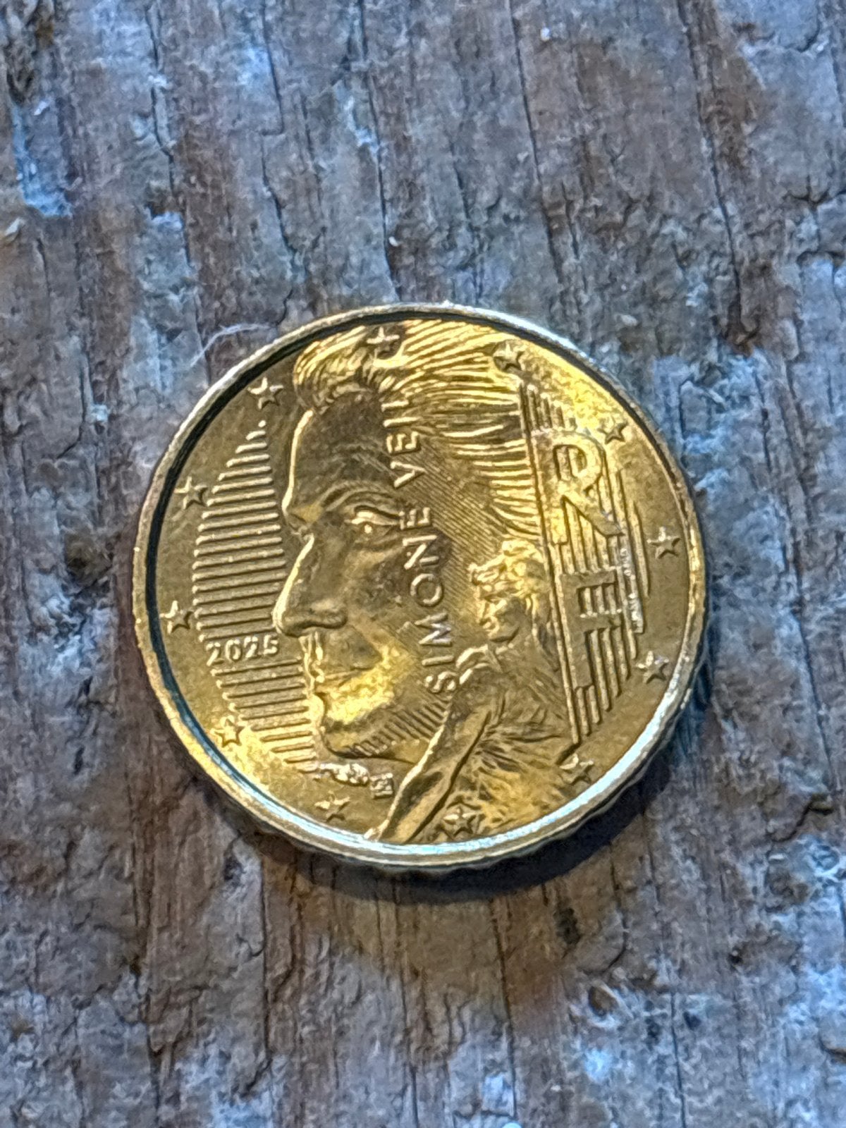 Zeldzame Franse 10 cent munt 2025 Simone Veil, Ophalen of Verzenden, Frankrijk, 10 cent, Losse munt