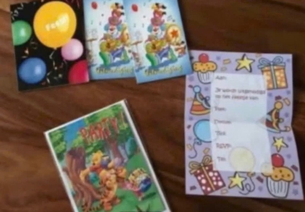 Uitnodigingen voor kinderfeestje, Ophalen, Nieuw, Overige typen, Verjaardag