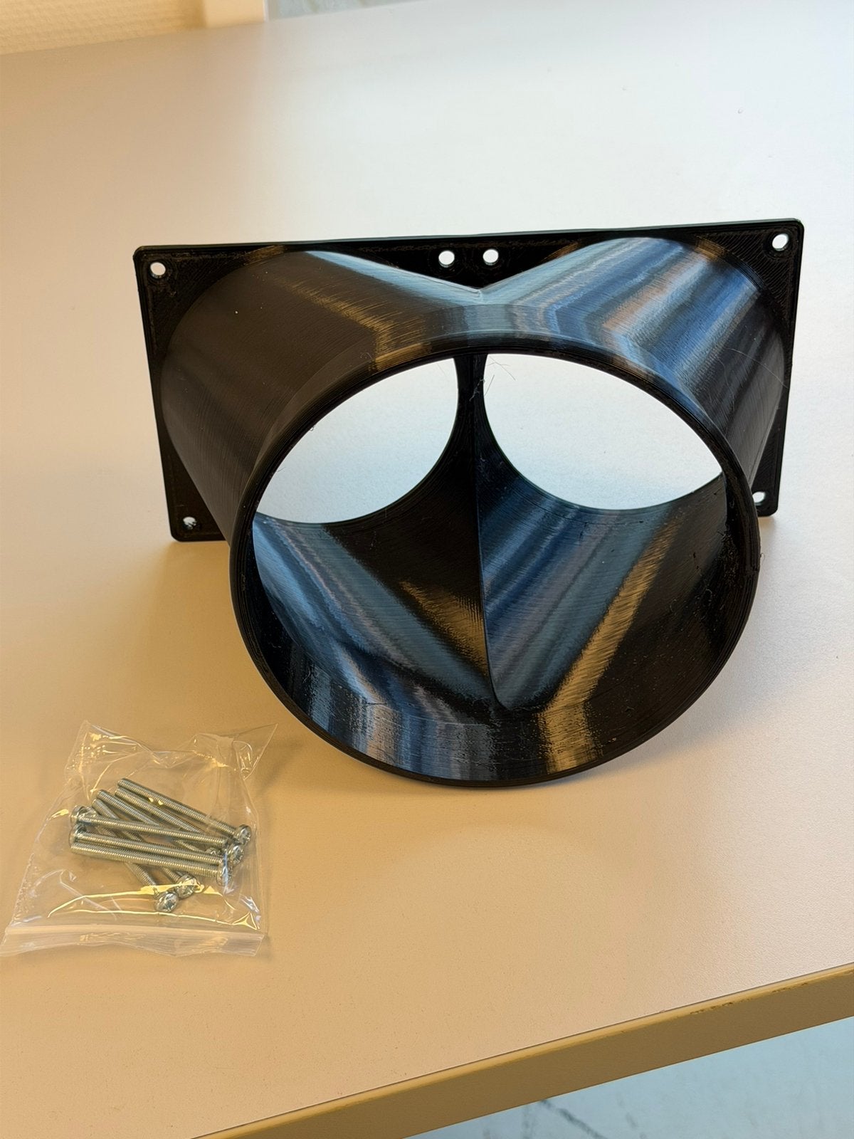 3D Geprinte Dual Fan Shroud / ASIC Miner lucht Luchtkanaal, P, P, P, Nieuw