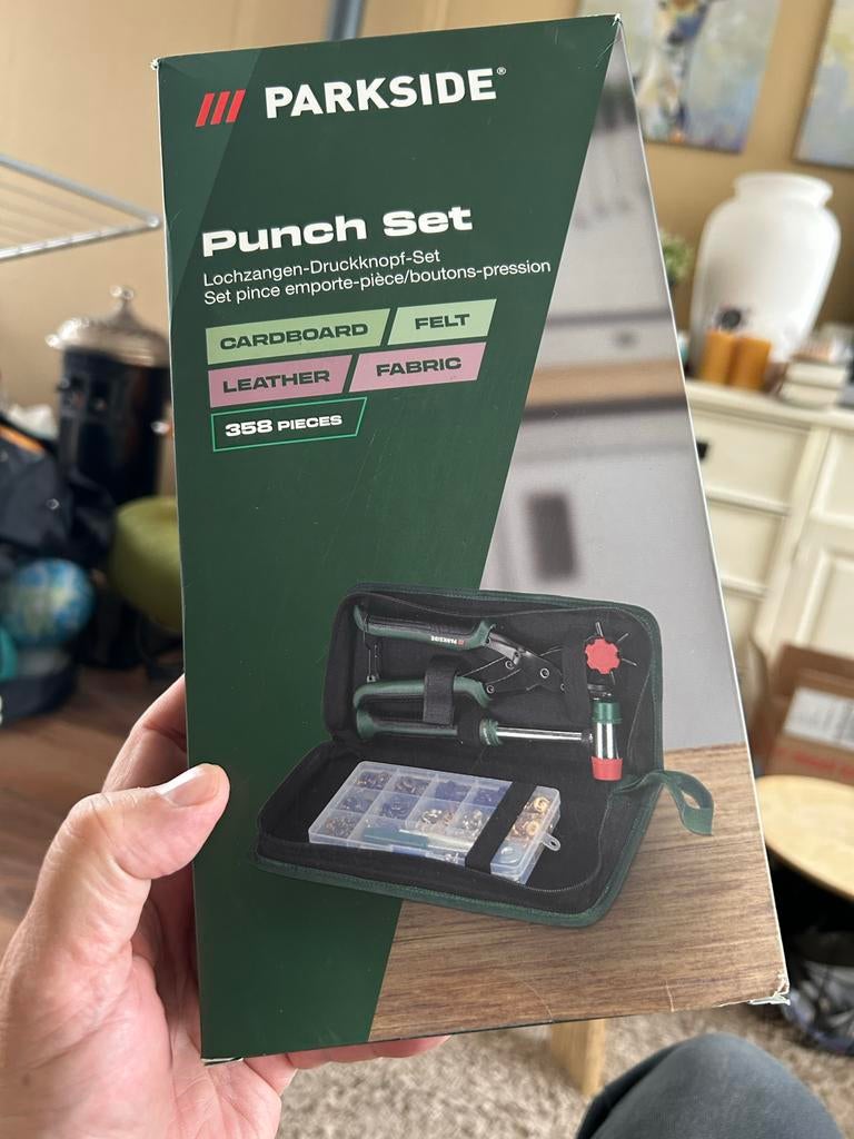 Parkside Punch Set - 358-delig voor diverse materialen, Overige thema's, Gereedschap of Toebehoren, Nieuw, Meerkleurig