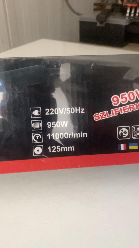 Nieuwe slijptol 950W 125mm - Ongebruikt in doos, Ophalen, Nieuw, 700 tot 1000 watt, Haakse handslijpmachine