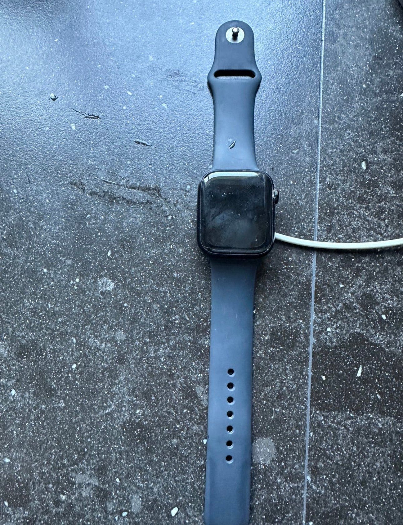 Apple watch series 8 45 mm, Ophalen, Zwart, IOS, Zo goed als nieuw