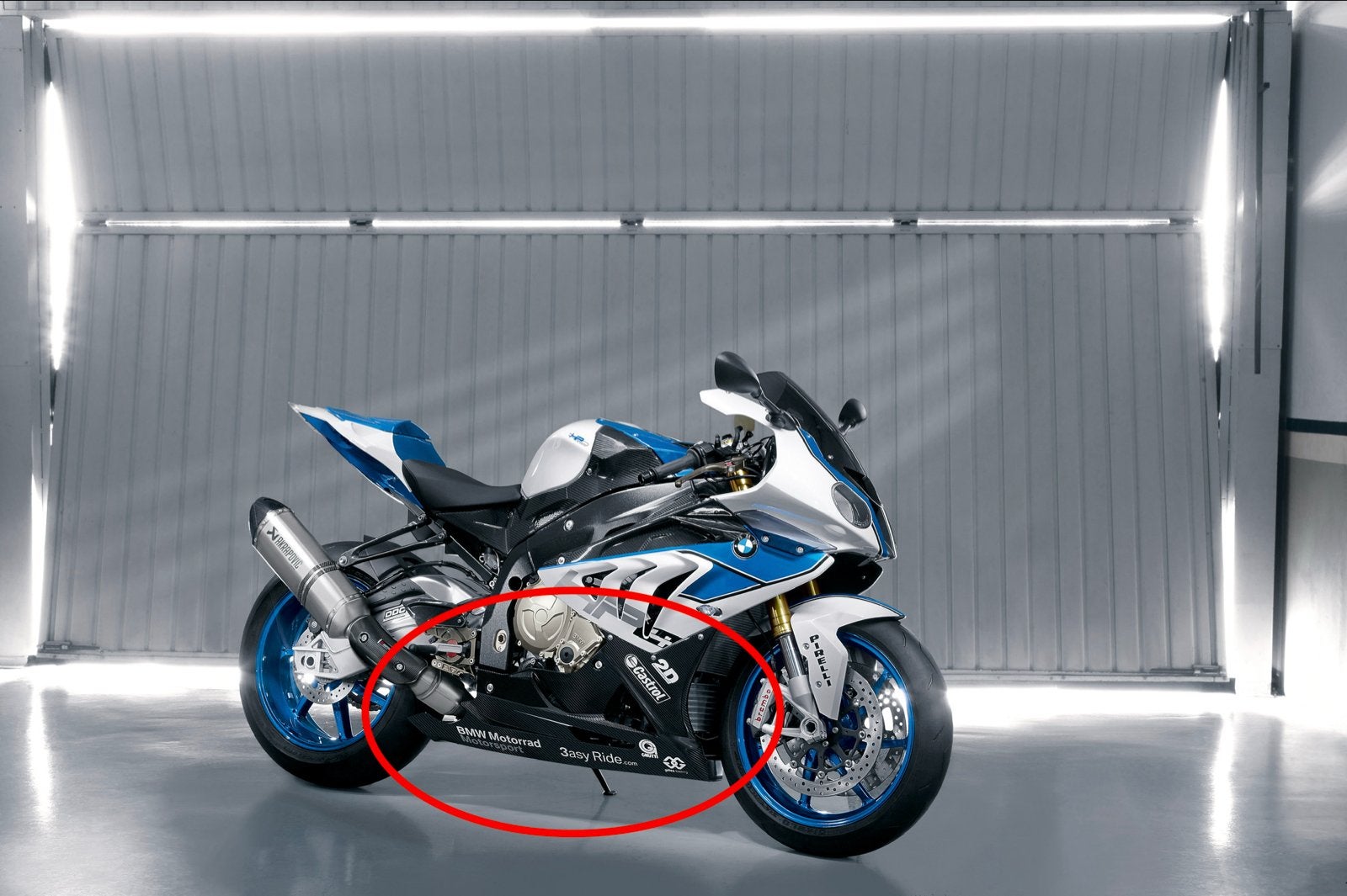 BMW S1000RR HP4 Carbon Kuip Onderkuip Racekuip, Ophalen of Verzenden, Gebruikt