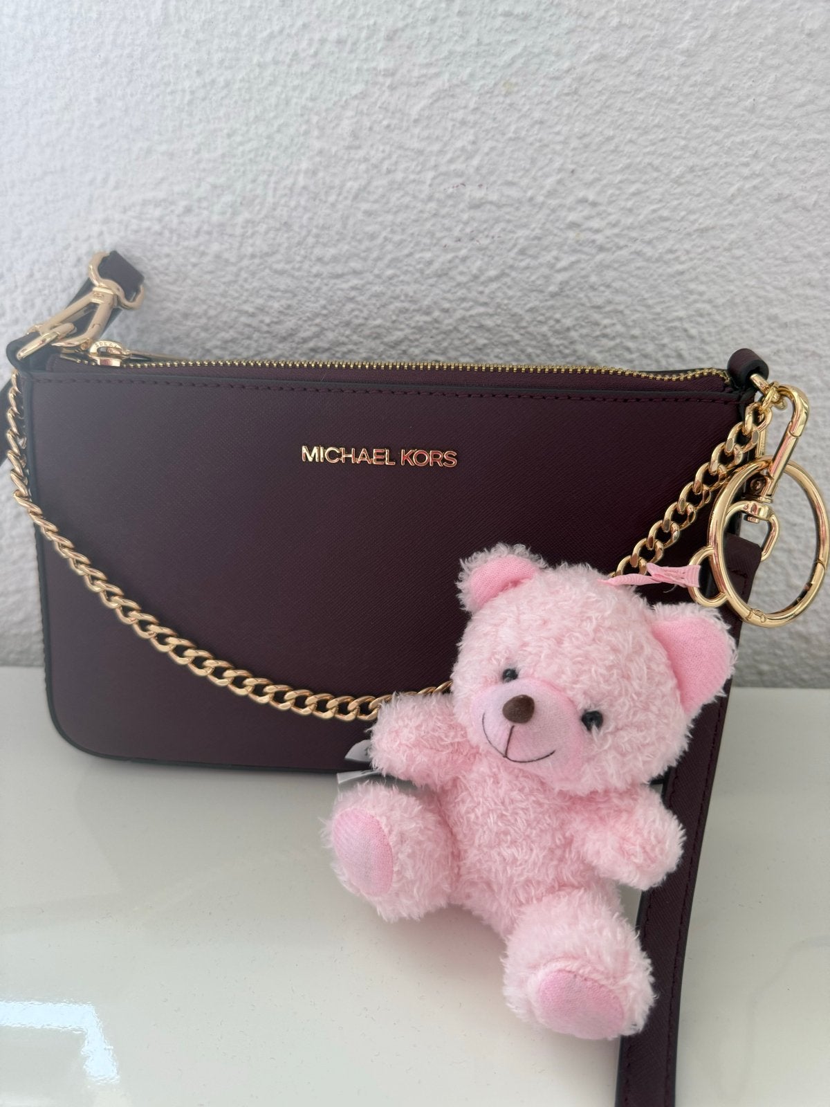 Michael Kors Jet Set Travel Crossbody Tasje Bordeaux, Verzenden, Zo goed als nieuw, Overige kleuren, Schoudertasje