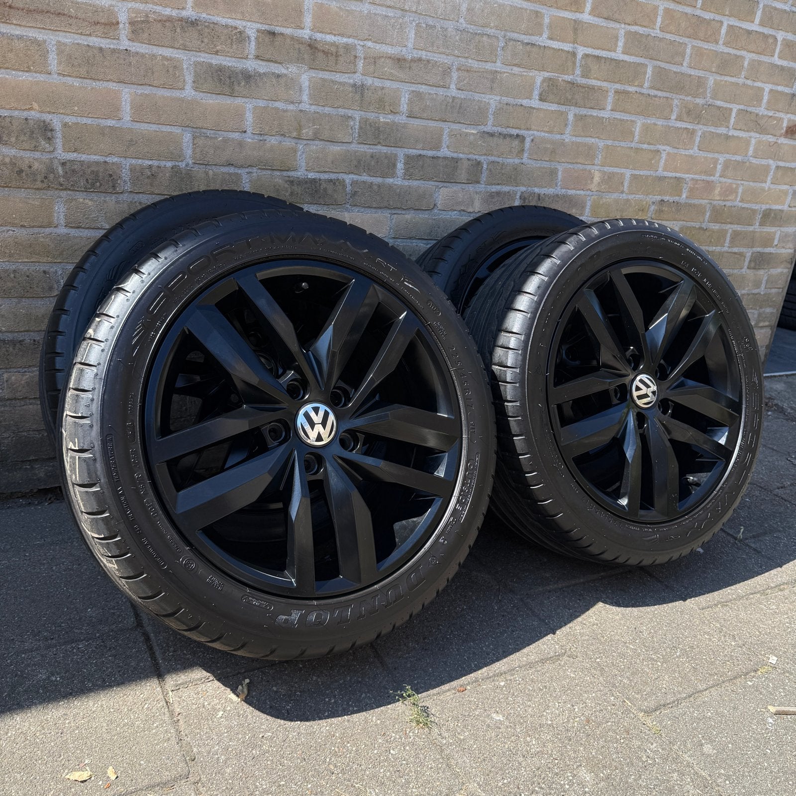 17” inch VW Madrid velgen ZGAN Dunlop Sport Maxx zomerbanden, Ophalen, Gebruikt, Banden en Velgen, 17 inch