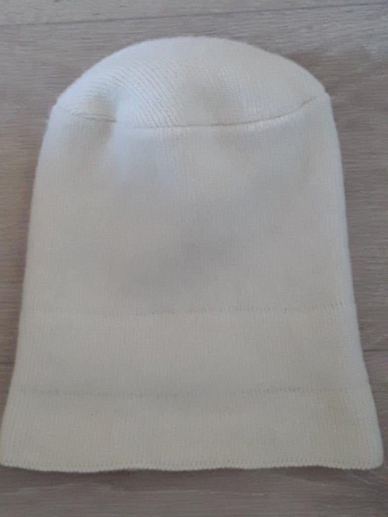 Mooie roomwitte scheerwollen muts, Ophalen, Zo goed als nieuw, Maat 38/40 (M), Muts