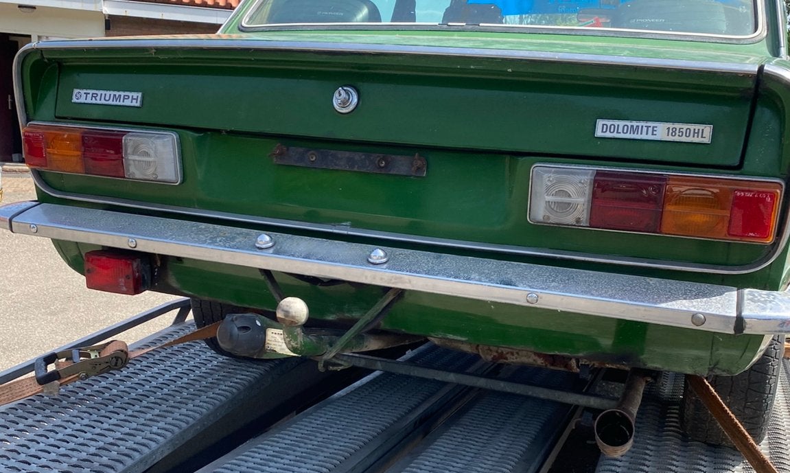 GEZOCHT - uitlaatsysteem Triumph Dolomite 1850 HL, Auto-onderdelen, Uitlaatsystemen, Ophalen of Verzenden
