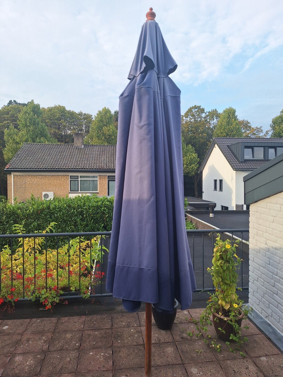 Grote stokparasol - 3 meter diameter, Ophalen, Gebruikt, 2 tot 3 meter, Stokparasol