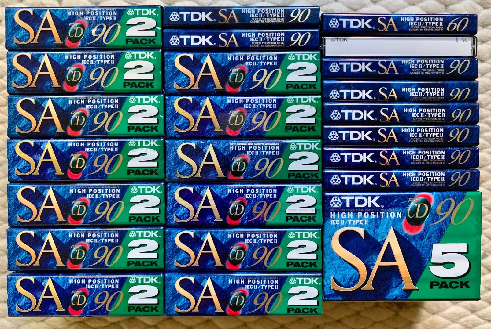 NOS TDK SA90 1994 OVP NIEUW cassettebandjes SA 90 C90 SA-90, Ophalen of Verzenden, TDK Europe GmbH Rosenheimer Strasse 141 e 81671 Munich GERMANY