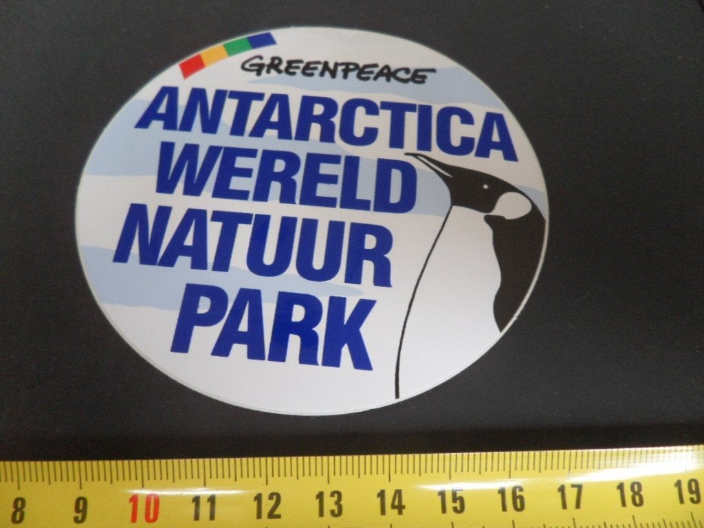sticker GREENPEACE  Antarctica wereld natuur park, Ophalen of Verzenden, Zo goed als nieuw