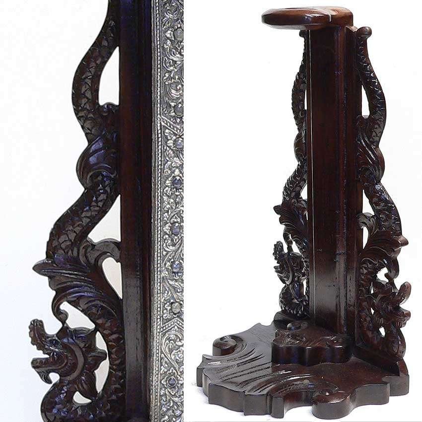Keris houder met Naga's v. 1 Keris Java Bali Indonesie PL30, Ophalen of Verzenden