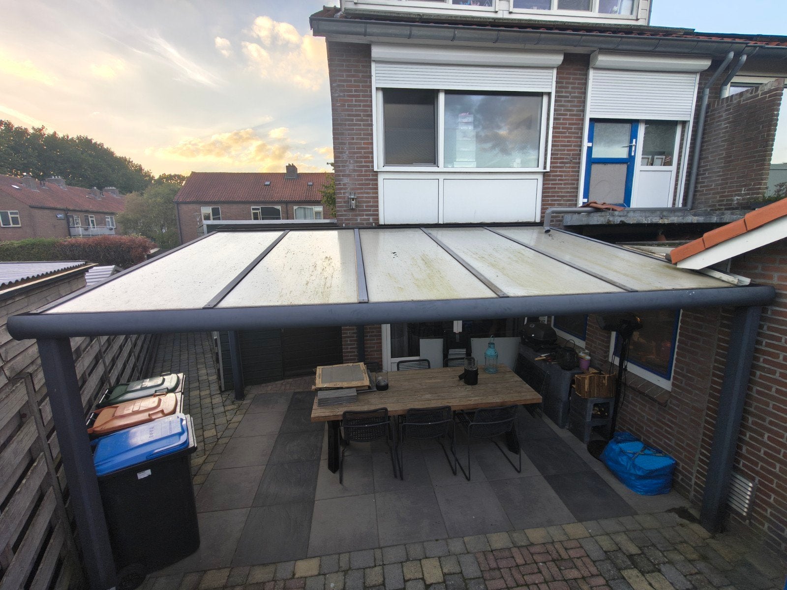 aluminium overkapping 5x3m, Tuin en Terras, Ophalen, Gebruikt, Veranda