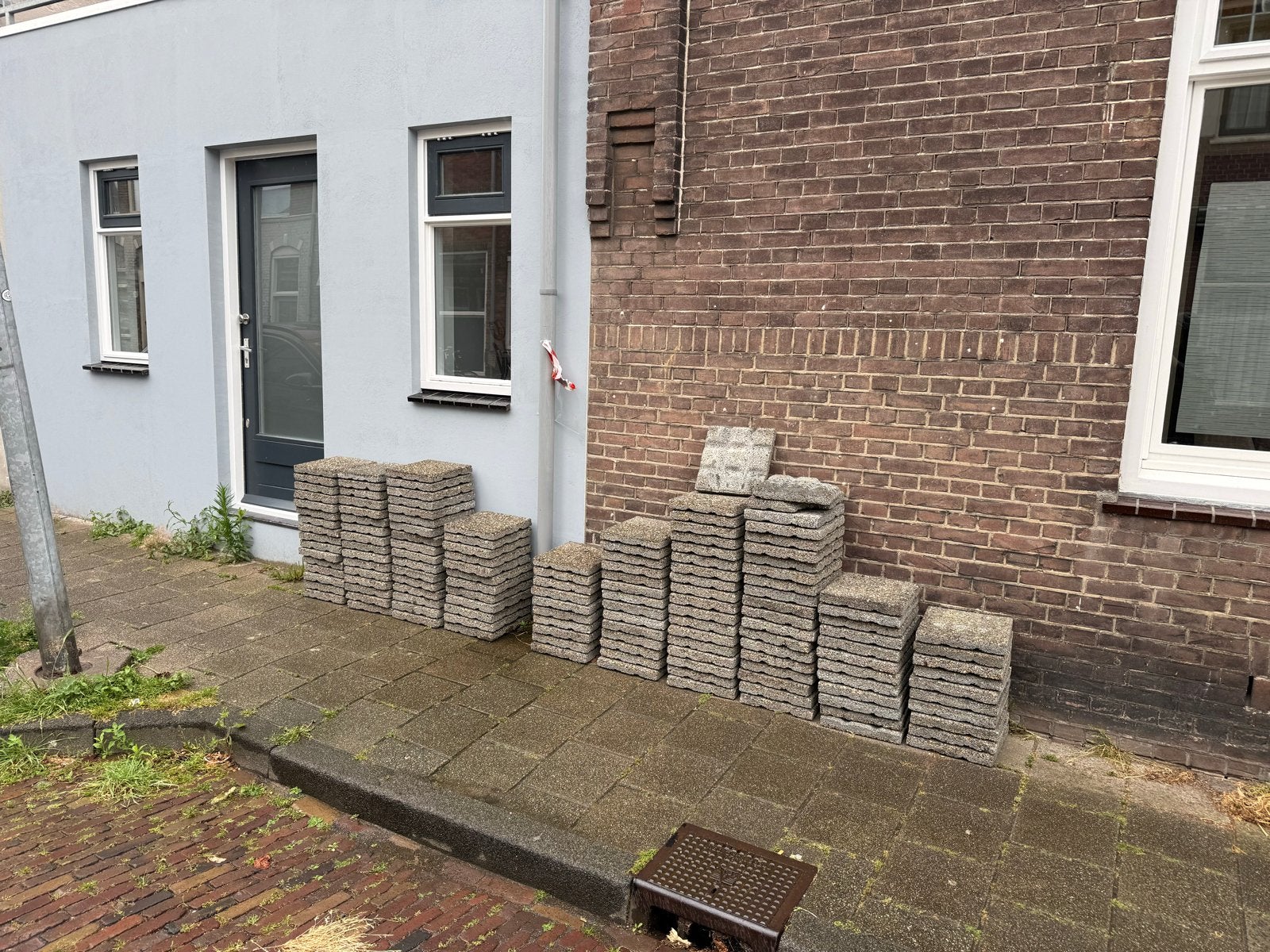 Terrastegels 30x30cm - GRATIS AF TE HALEN HAARLEM, Ophalen, Gebruikt, 10 m² of meer, Grind