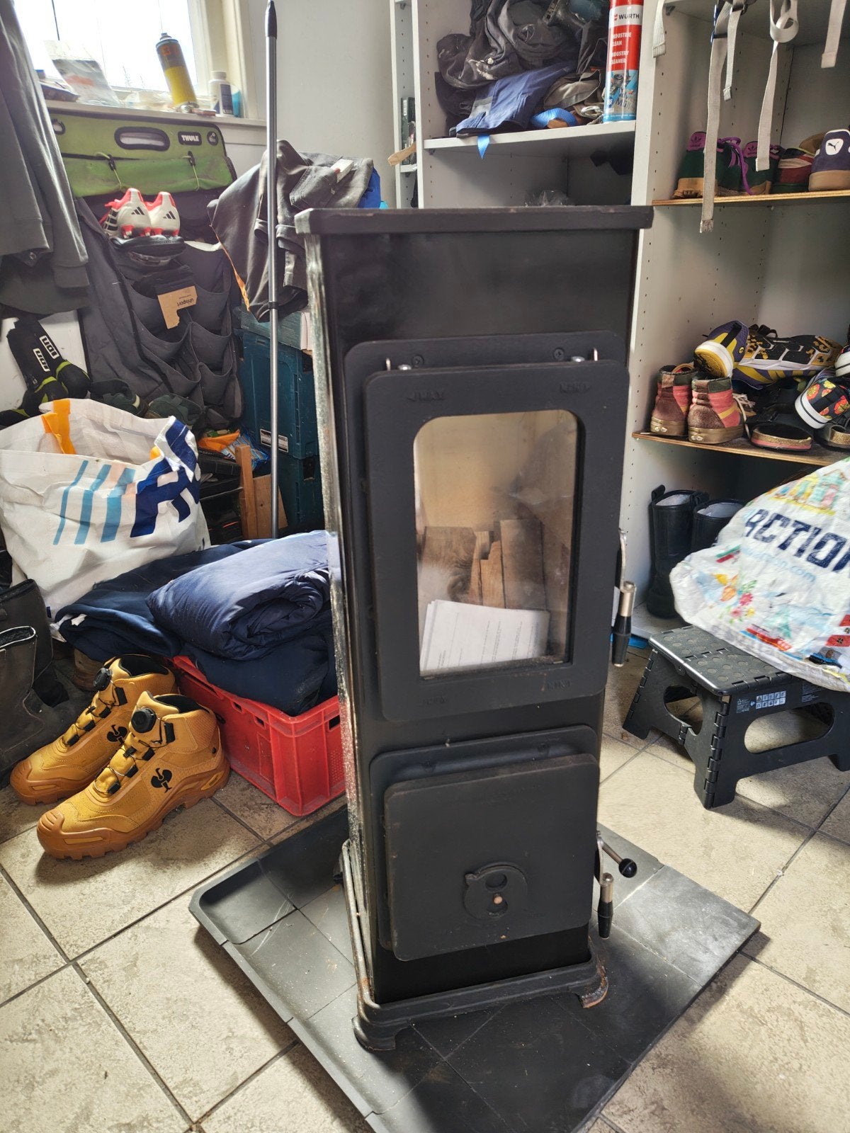 allesbrander 5KW, Ophalen, Zo goed als nieuw, Vrijstaand, Hout