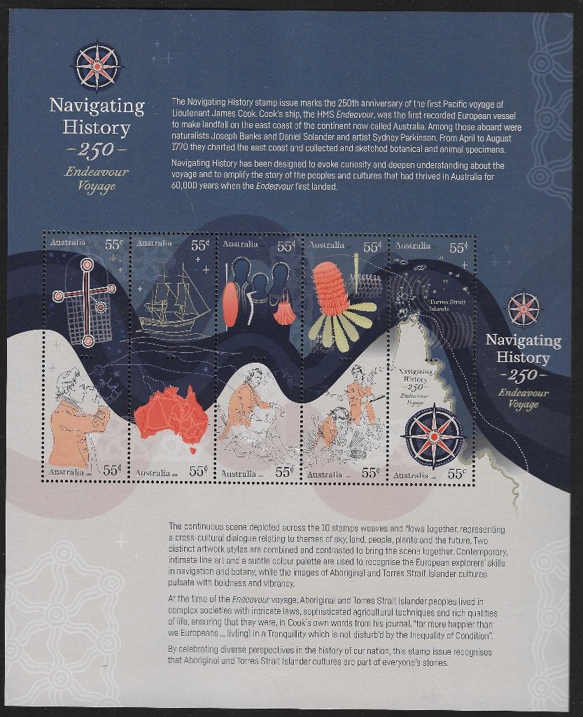 AUSTRALIE 2020, mi Blok 673 "Navigating History" postfris, Ophalen of Verzenden, Postfris