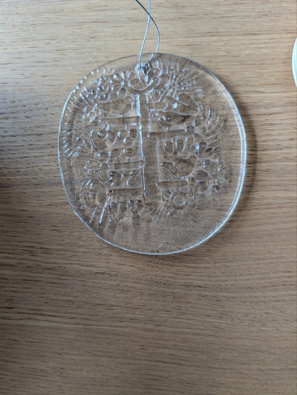 Vintage Iittala Festivo glazen wanddecoratie/onderzetter, Ophalen of Verzenden